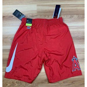 Nike Anaheim Angels MLB Dri-Fit Training Red Baseball Shorts Mens Size Small